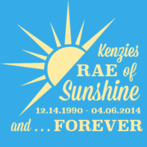 Fundraising Page: Kenzie's RAE of Sunshine
